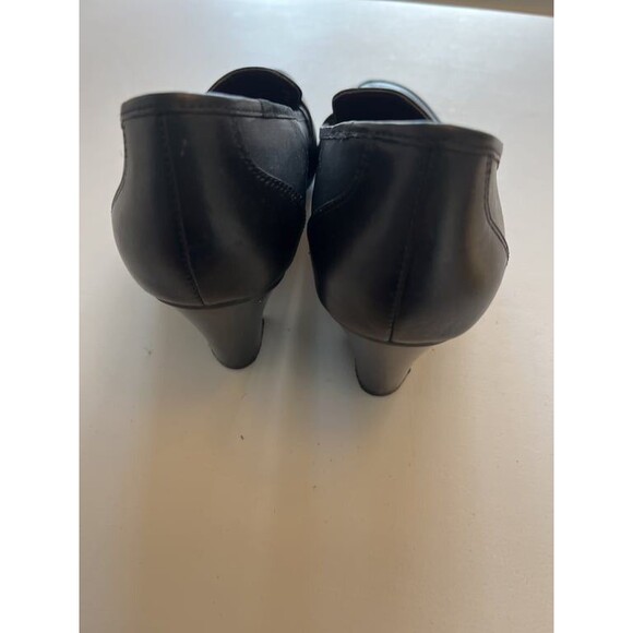 Naturalizer Leather Heeled Loafers Women’s 7.5 Slip-On Comfort Dress Shoes - Picture 5 of 7